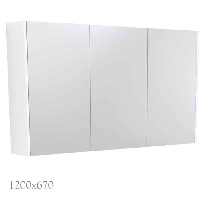 Mirror Cabinet with Satin White Side Panels, 5 x Size Options. - Image 8