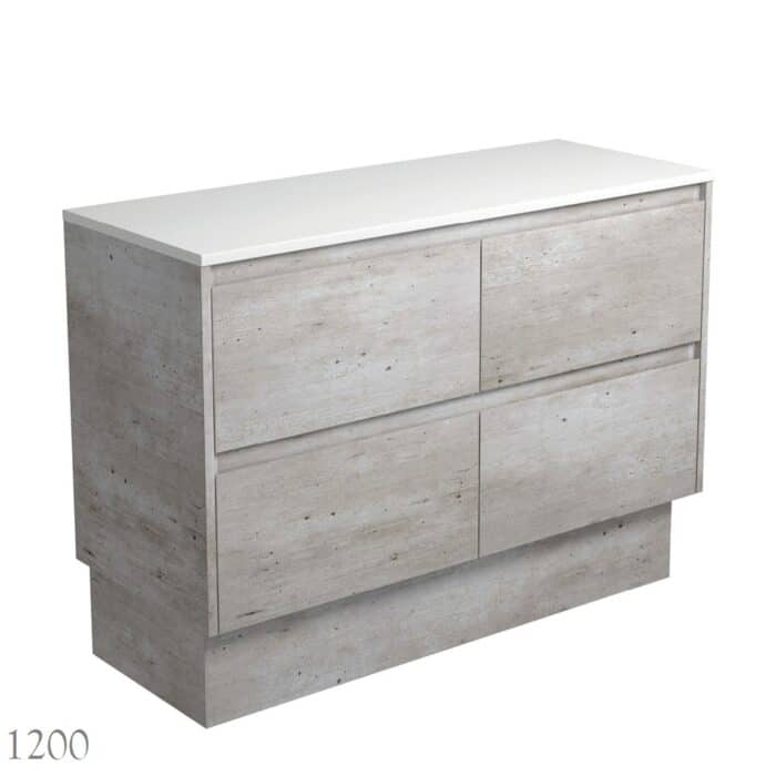 Fienza AMATO All Drawer INDUSTRIAL Cabinet Only Floor Standing 3 x Size Options - Image 6