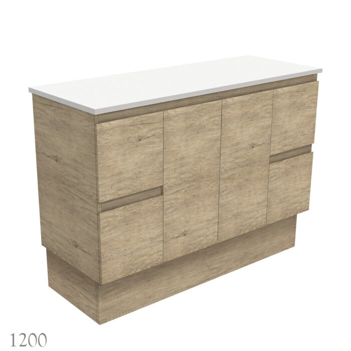Fienza EDGE SCANDI OAK Cabinet Only Floor Standing, 5 x Size Options - Image 10