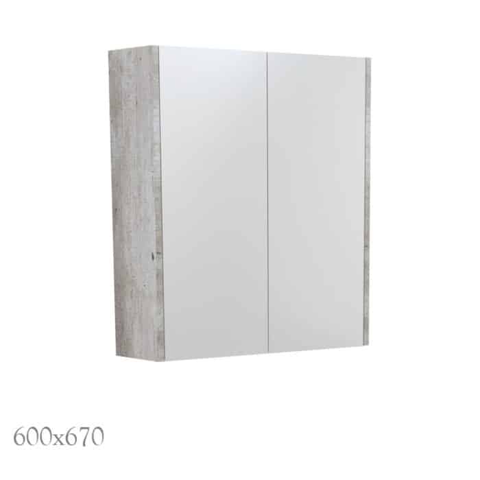 Mirror Cabinet with Industrial Side Panels, 5 x Size Options. - Image 2