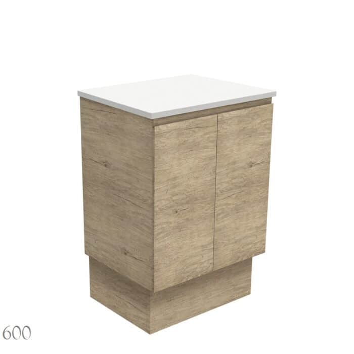 Fienza EDGE SCANDI OAK Cabinet Only Floor Standing, 5 x Size Options - Image 2