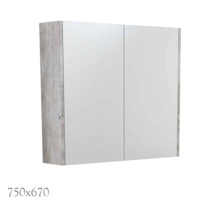Mirror Cabinet with Industrial Side Panels, 5 x Size Options. - Image 4