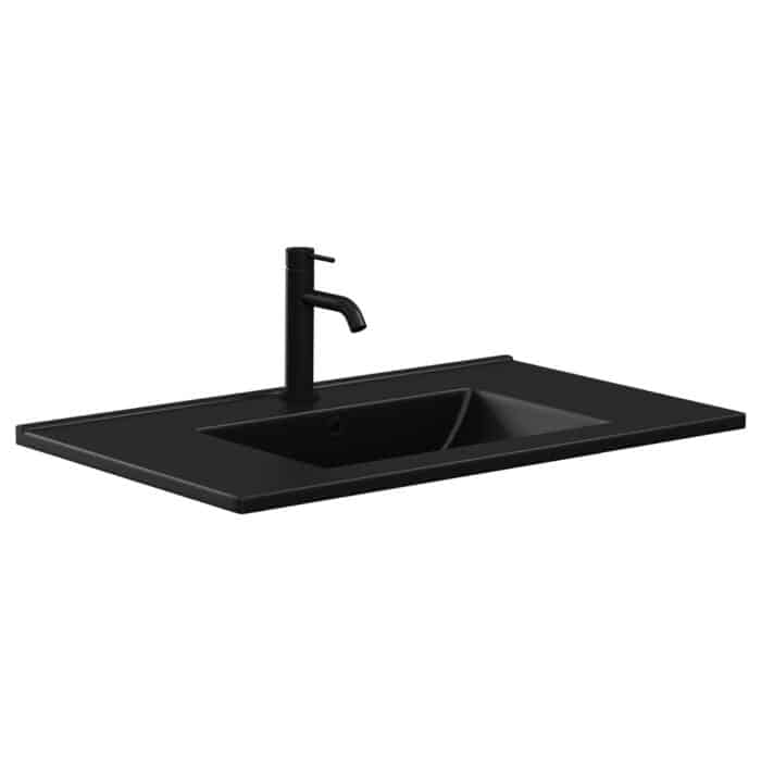 Fienza Top Dolce Matt Black Ceramic Top Options. 3 x size Options.