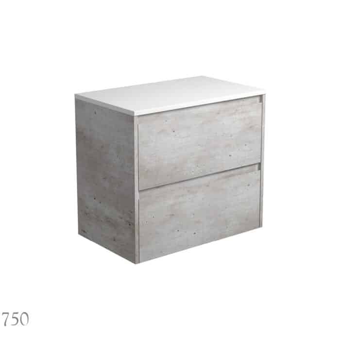 Fienza AMATO All Drawer INDUSTRIAL Cabinet Only Wall Hung 3 x Size Options - Image 2