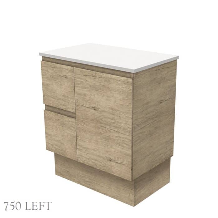 Fienza EDGE SCANDI OAK Cabinet Only Floor Standing, 5 x Size Options - Image 4