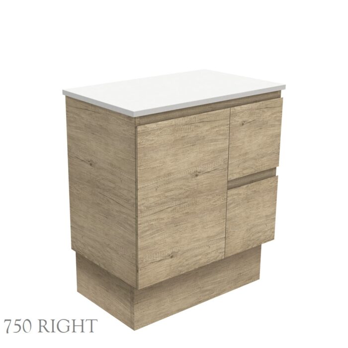 Fienza EDGE SCANDI OAK Cabinet Only Floor Standing, 5 x Size Options - Image 5