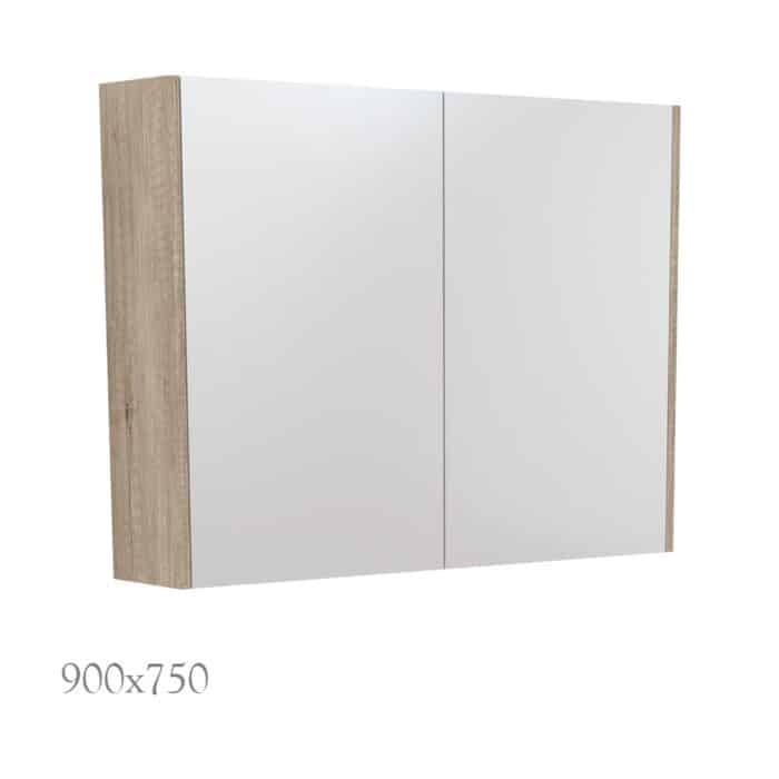 Mirror Cabinet with Scandi Oak Side Panels, 5 x Size Options. - Image 8