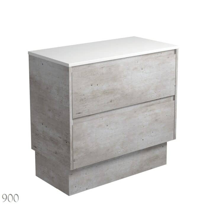 Fienza AMATO All Drawer INDUSTRIAL Cabinet Only Floor Standing 3 x Size Options - Image 4