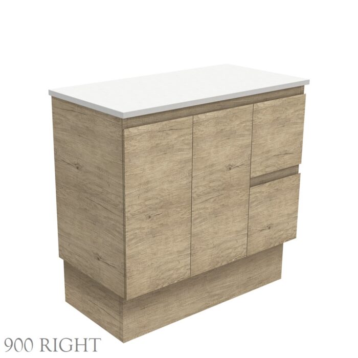 Fienza EDGE SCANDI OAK Cabinet Only Floor Standing, 5 x Size Options - Image 8