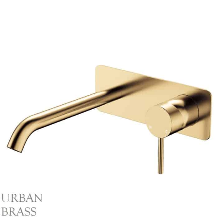 Kaya Basin-Bath Wall Mixer Set, Rectangular Plate, 200mm Outlet, 6 x Colour Options - Image 8