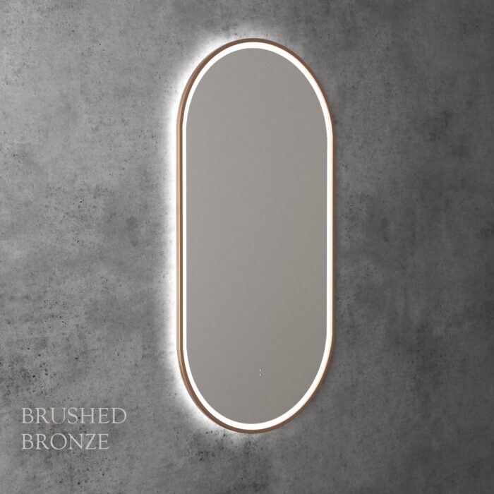 LED Beau Monde FRAMED Mirror, 453x903x36mm, 6 x Colour Options - Image 5