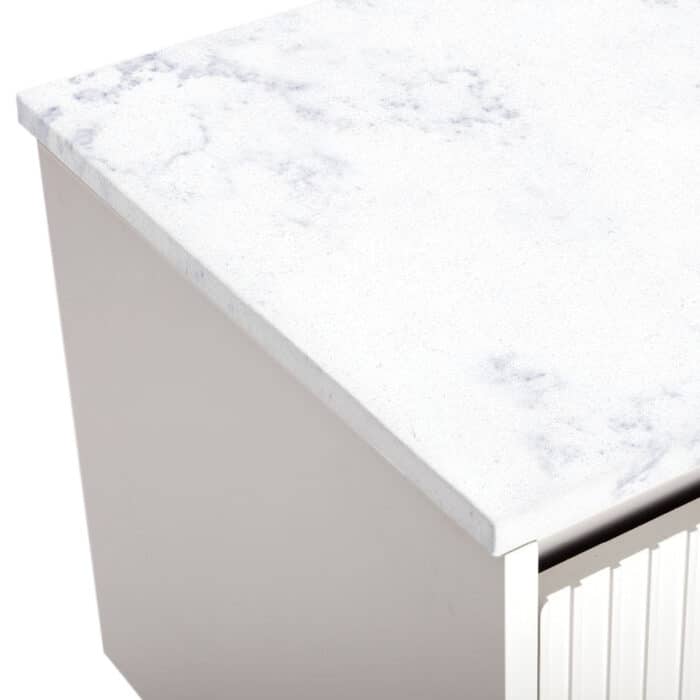 Fienza Top Bianco Marble Slab Top Only, 6 x Size Options - Image 4