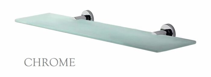 CHIA 450MM GLASS SHOWER SHELF, 4 x Colour Options - Image 3