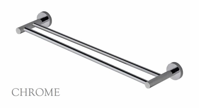CHIA 750MM DOUBLE TOWEL RAIL, 4 x Colour Options - Image 3