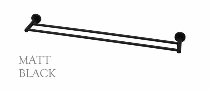 CHIA 750MM DOUBLE TOWEL RAIL, 4 x Colour Options - Image 6