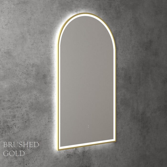 LED Canterbury FRAMED Arch Mirror 503x903x36mm, 6 x Colour Options - Image 7