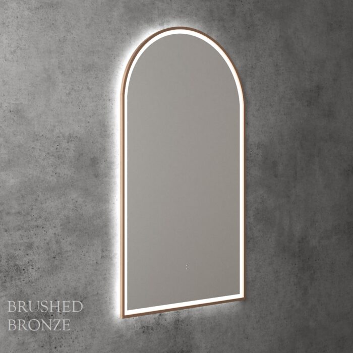 LED Canterbury FRAMED Arch Mirror 503x903x36mm, 6 x Colour Options - Image 5
