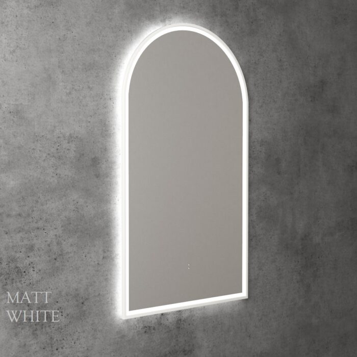 LED Canterbury FRAMED Arch Mirror 503x903x36mm, 6 x Colour Options - Image 15