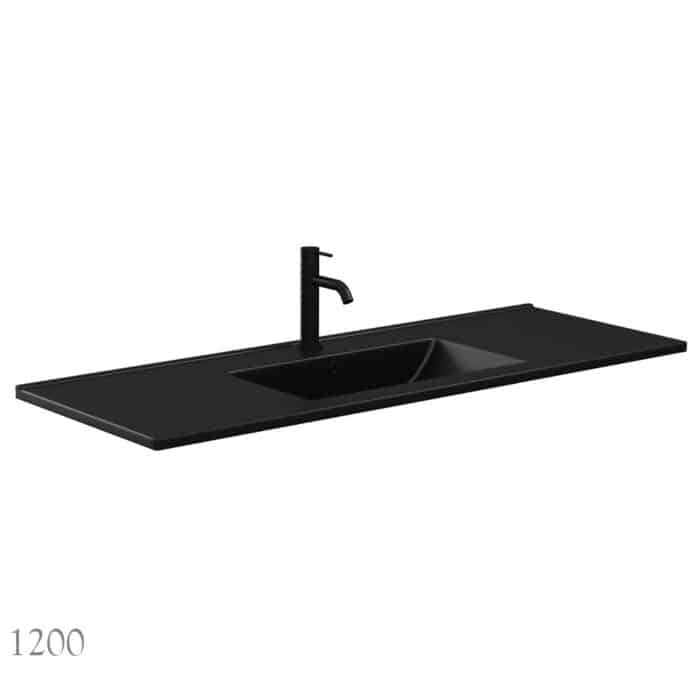 Fienza Top Dolce Matt Black Ceramic Top Options. 3 x size Options. - Image 8