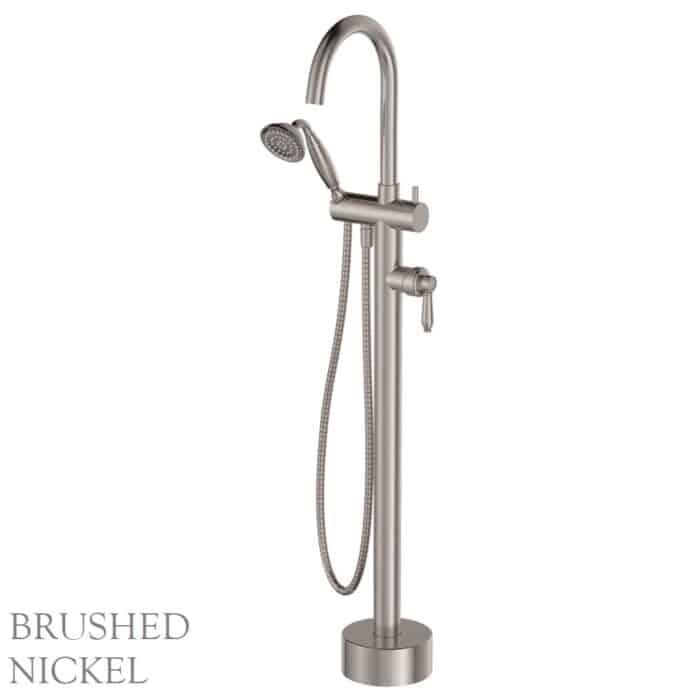 Eleanor Floor Mounted Bath Mixer with Hand Shower. 4 x Colour Options - Image 4