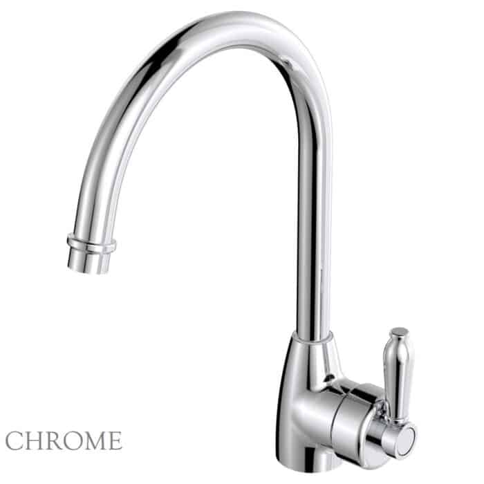 Eleanor Gooseneck Sink Mixer, 4 x Colour Options - Image 3