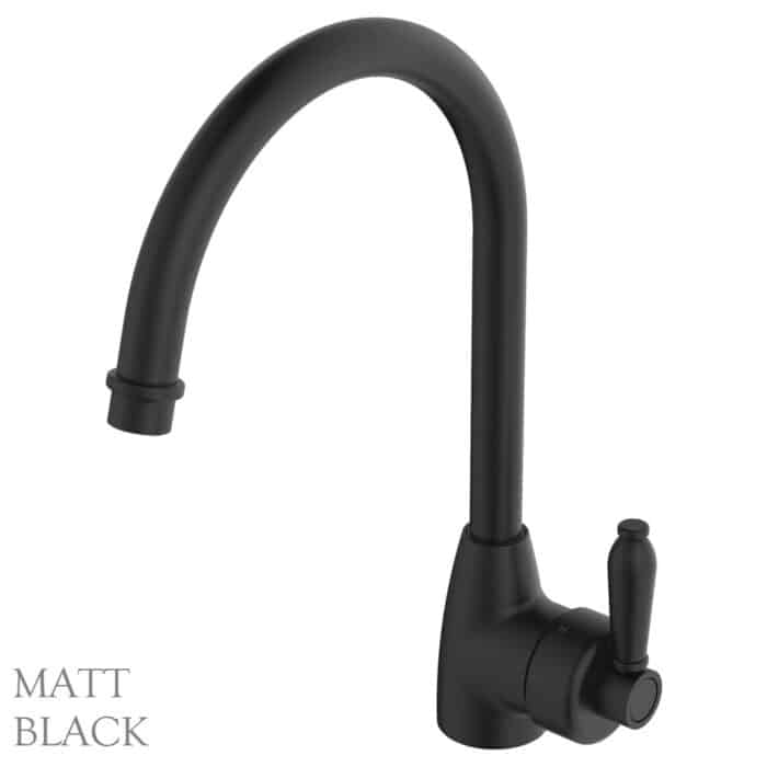 Eleanor Gooseneck Sink Mixer, 4 x Colour Options - Image 5