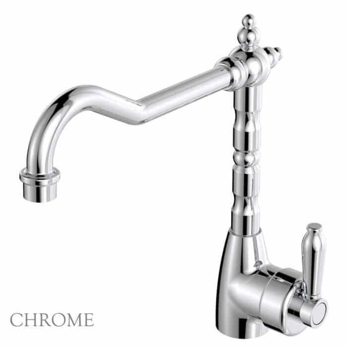 Eleanor Shepherds Crook Sink Mixer, 4 x Colour Options. - Image 3