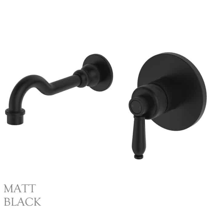 Eleanor Wall mixer Basin/Bath Set, 215mm Outlet, 4 x Colour Options. - Image 5