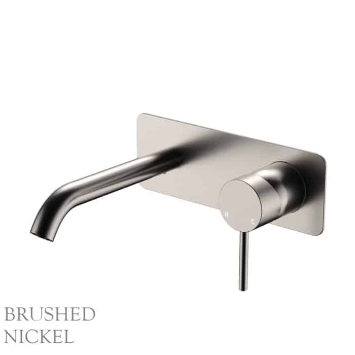 Kaya Basin-Bath Wall Mixer, Soft Square Plate, 160mm outlet. 6 x Colour Options - Image 6