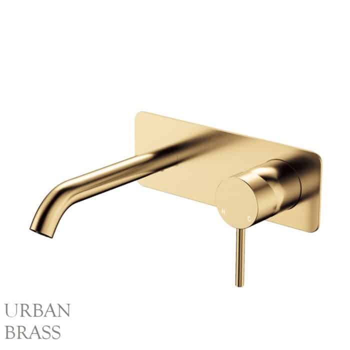 Kaya Basin-Bath Wall Mixer, Soft Square Plate, 160mm outlet. 6 x Colour Options - Image 8
