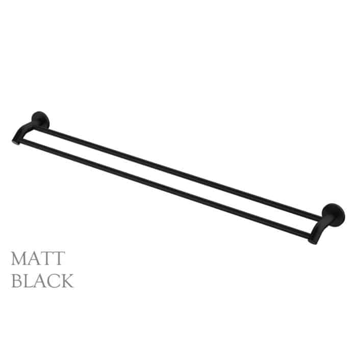 KAYA Double Towel Rail 900mm, 6 x Colour Options - Image 6