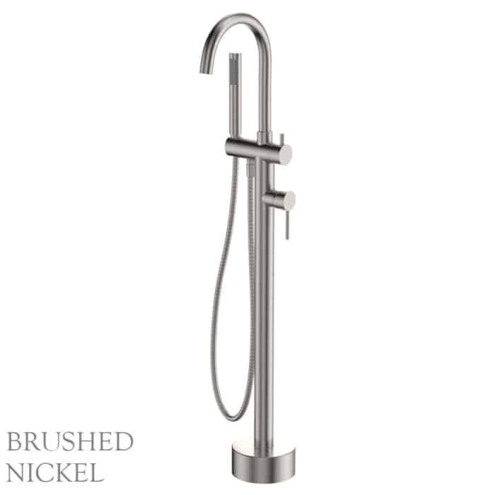 Kaya Floor Mounted Bath Mixer With Hand Shower, 5 x Colour Options - Image 5