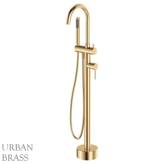 Kaya Floor Mounted Bath Mixer With Hand Shower, 5 x Colour Options - Image 7