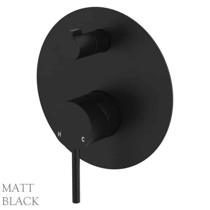 Kaya Diverter Mixer Large Round Plate. 6 x Colour Options. - Image 5