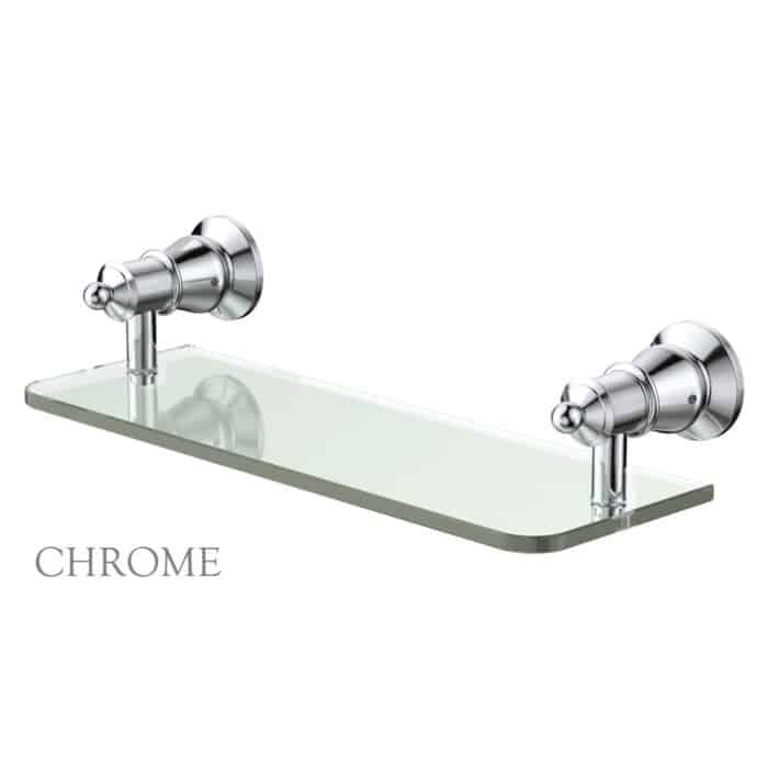 LILLIAN Glass Shelf 350mm, 4 x Colour Options - Image 3