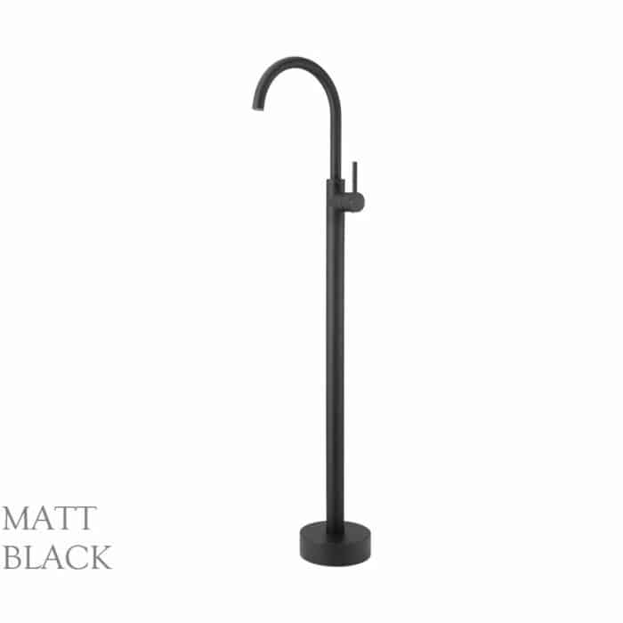 Matcha Floor Mounted Bath Filler with Mixer, 4 x Colour options - Image 6