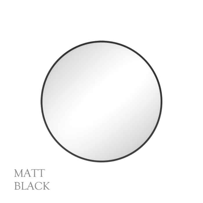 REBA Round Framed Mirror 600 mm, 3 x Colour Options - Image 7