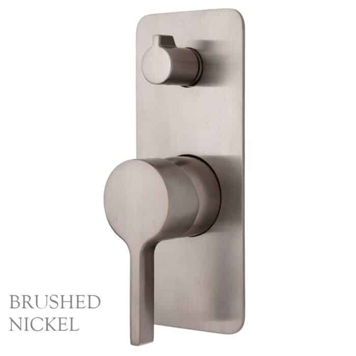 Sansa Wall Diverter Mixer, Soft Square Plate, 5 x Colour Options - Image 4