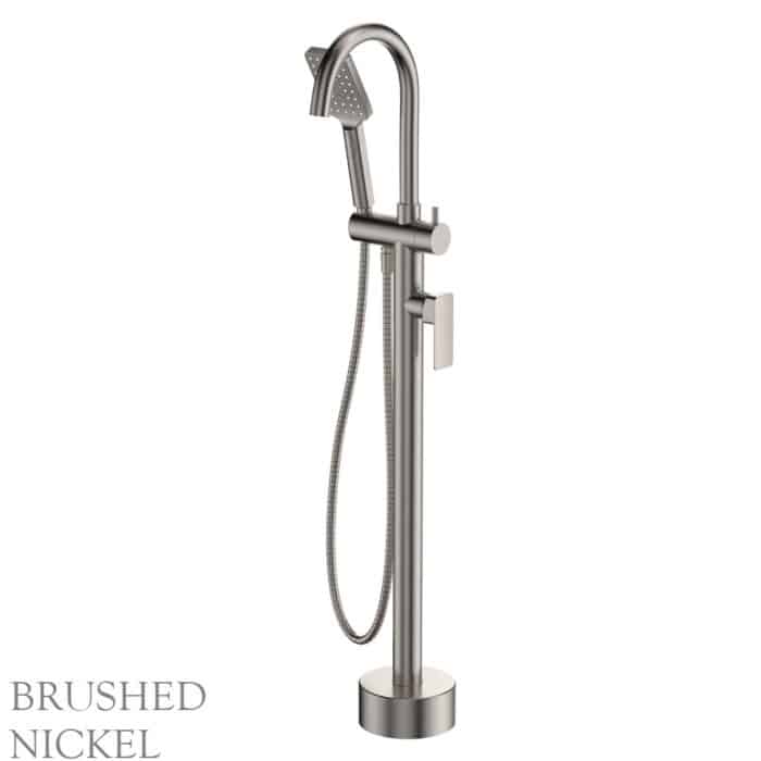 Tono Floor Mounted Bath Mixer With Hand Shower, 5 x Colour Options - Image 4