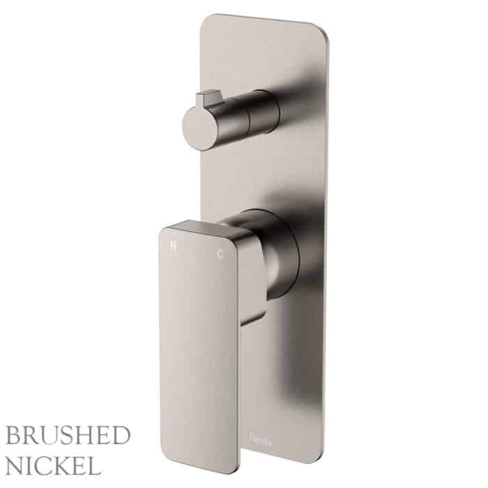 Tono Wall Diverter Mixer, Rectangular Plate, 5 x Colour Options - Image 4