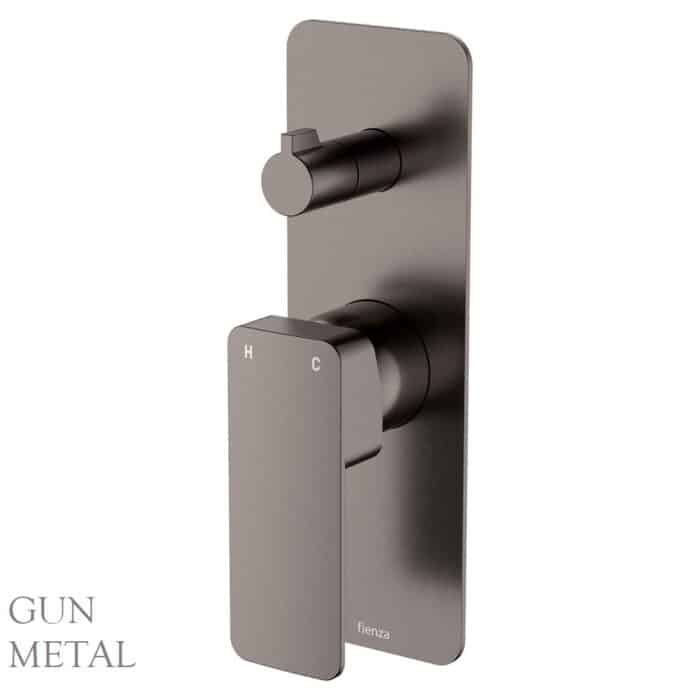 Tono Wall Diverter Mixer, Rectangular Plate, 5 x Colour Options - Image 5