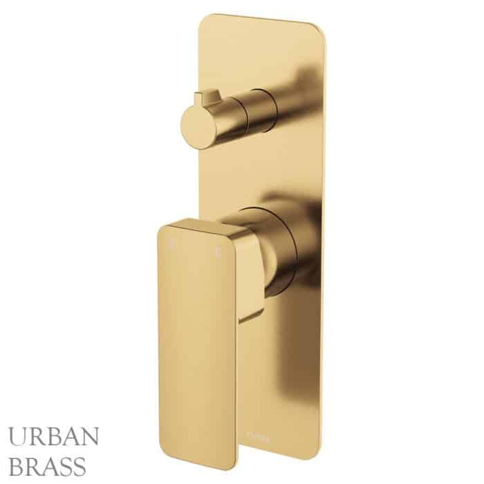 Tono Wall Diverter Mixer, Rectangular Plate, 5 x Colour Options - Image 7