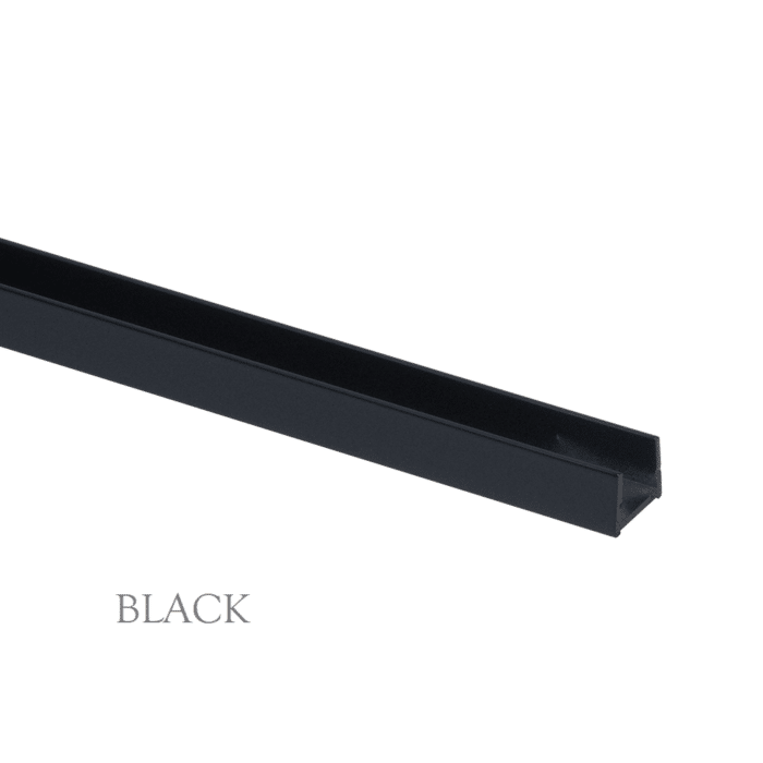 10mm Pure View Glass Panel Optional Floor Seal Rail, 7 x Colour Options - Image 3