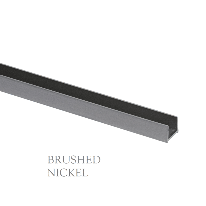 10mm Pure View Glass Panel Optional Floor Seal Rail, 7 x Colour Options - Image 6
