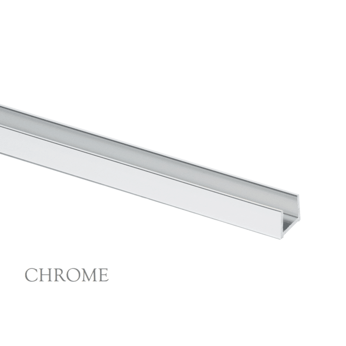 10mm Pure View Glass Panel Optional Floor Seal Rail, 7 x Colour Options - Image 2