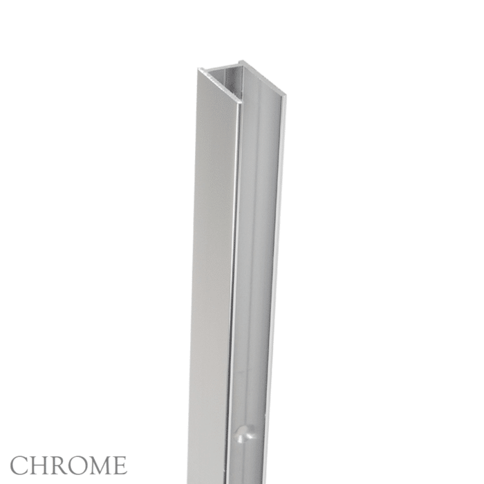 10mm Pure View Glass Panel Channel Mount Wall, 7 x Colour Options - Image 3