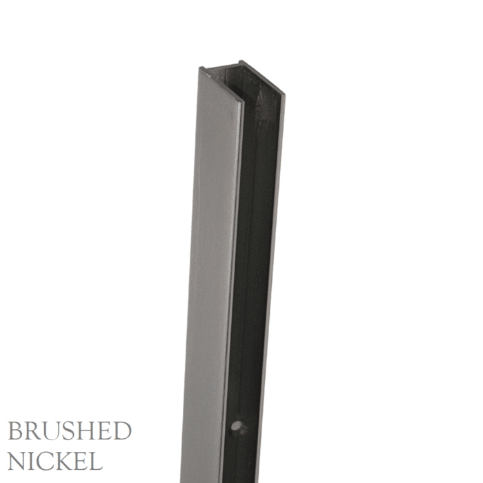 10mm Pure View Glass Panel Channel Mount Wall, 7 x Colour Options - Image 7