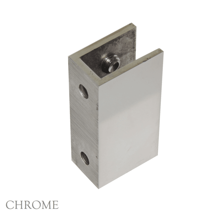 10mm Pure View Glass Panel 'U' Bracket, 7 x Colour Options - Image 2