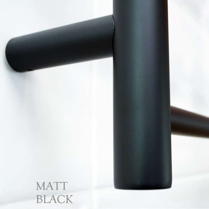 ROUND 600 x 1100mm Heated Towel Ladder, 6 Colour Options. - Image 5