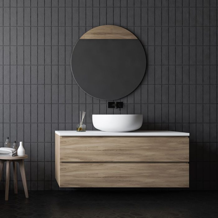 Brooklyn Round Mirror Black Frame - Image 2